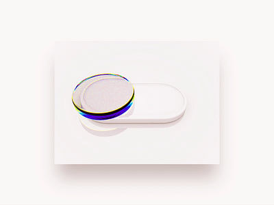 The white dispersion button 3d 3d art 3dmodel animation business button c4d design dispersion illustration web