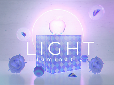 Light illumination 3d 3dillustration c4d cinema4d composition design illustration render