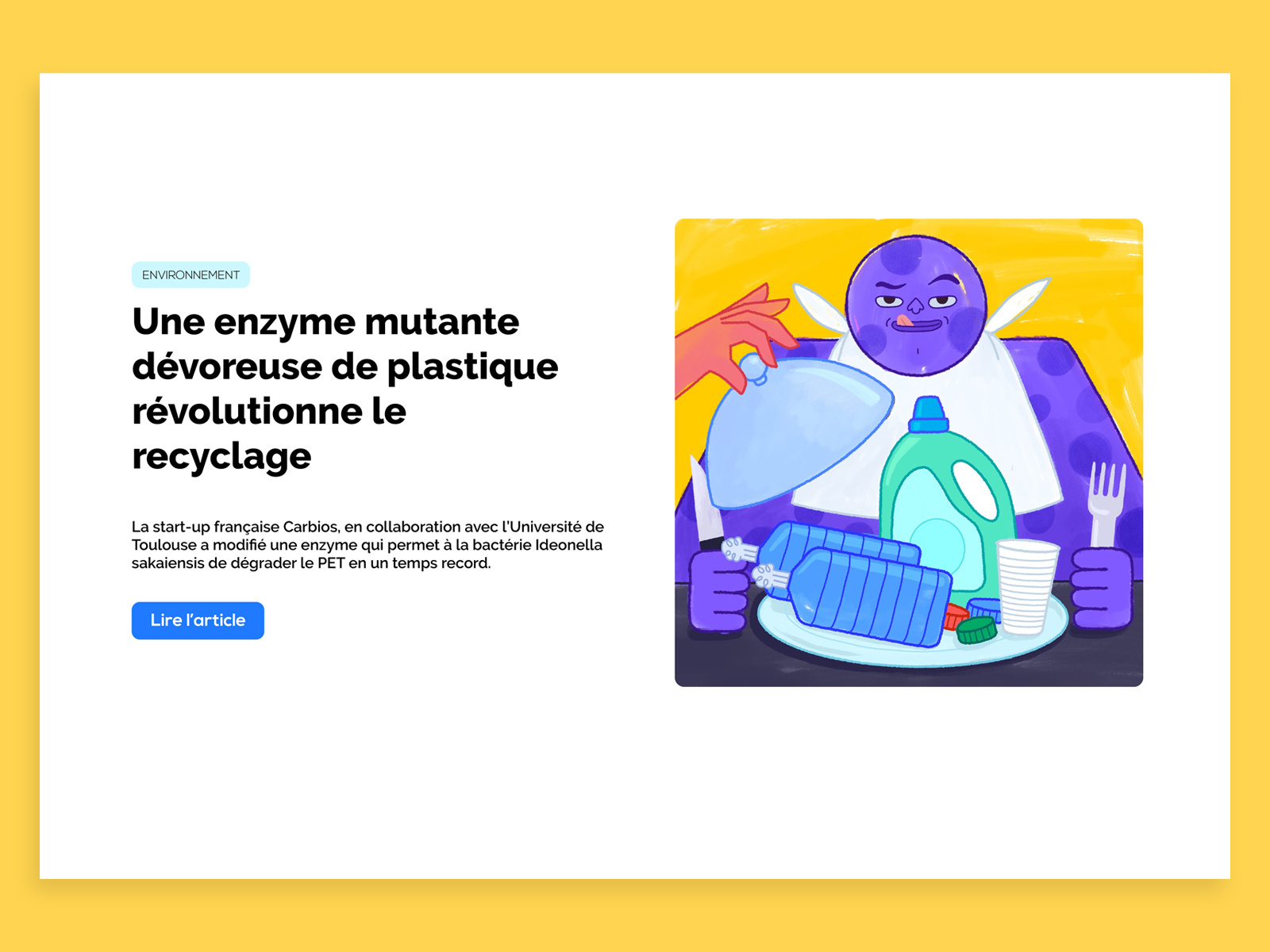 PlasticEating Enzyme illustration by CLEO studio on Dribbble