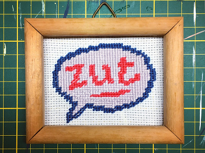 Mini-embroidery "zut"