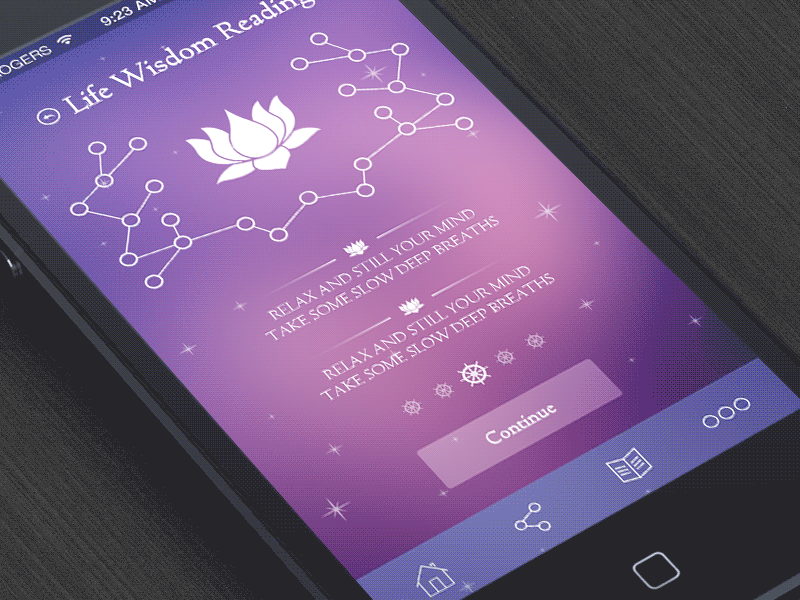 Life Guidance And Inspiration [GIF] flat gif ios7 lotus stars ui ux