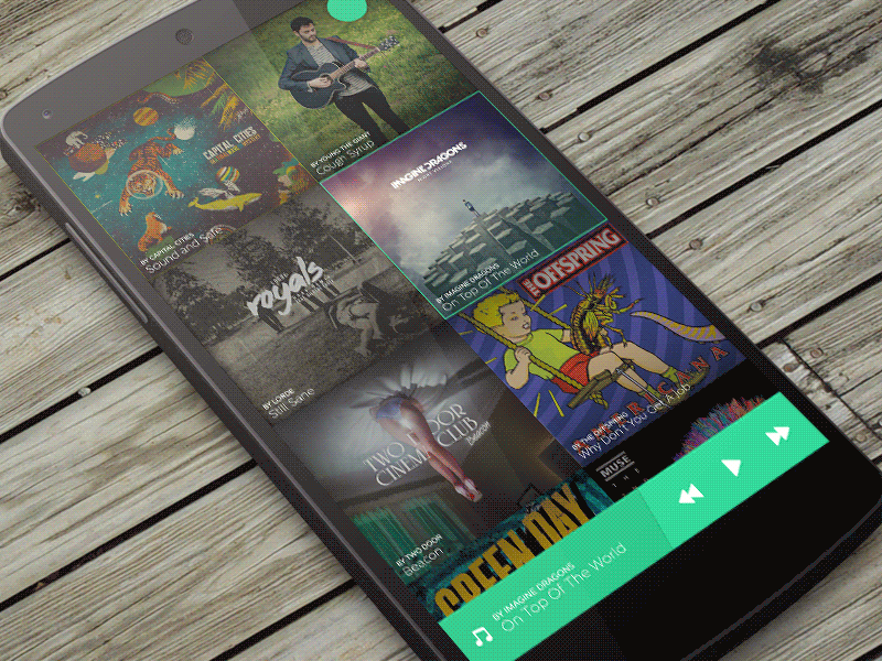 Vebee Player [Android] android app colors flat mood music player song ui ux