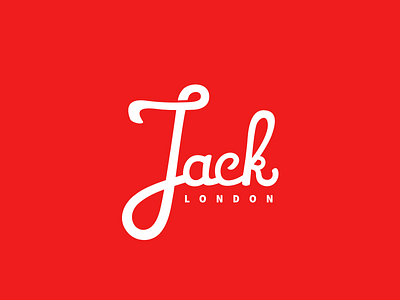 Jack London Logo Experiment brand custom hand lettering jack literature logo logotype london