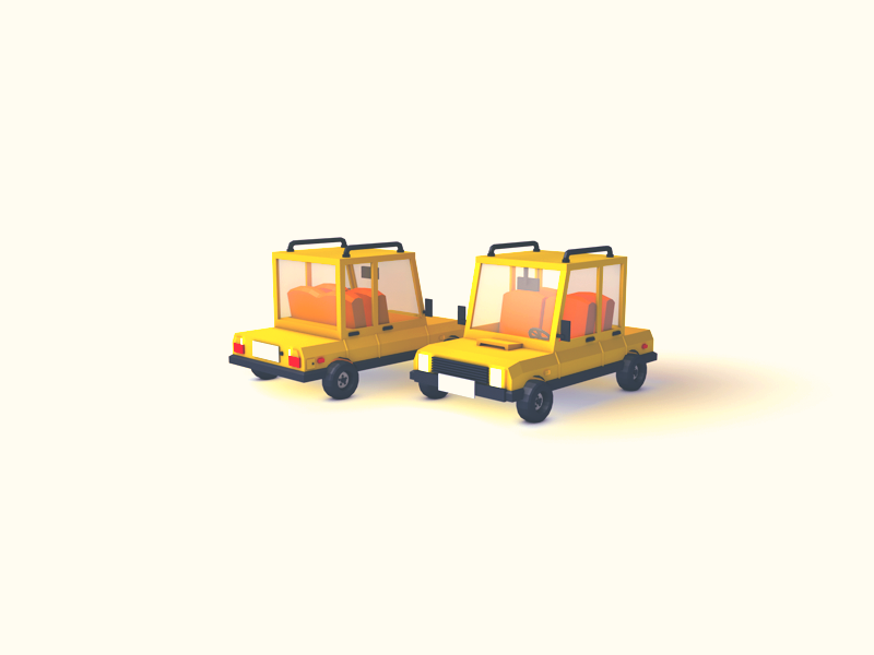 3D Low Poly Car Study 3d c4d car cinema 4d low poly render vehicle