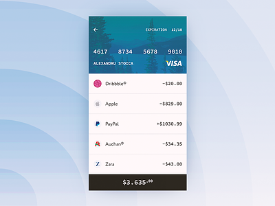Payments Activity history light payment screen ui ux