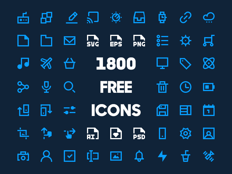 Download 1800 Free Minimal Icon Pack 20x20 by Alexandru Stoica on Dribbble