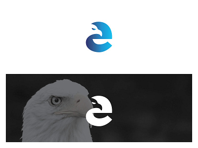 E Eagle Logo animals brand brand design brand identity branding branding design eagle eagle logo eagles logo logo design logodesign logos logotype minimalist minimalist design minimalist logo