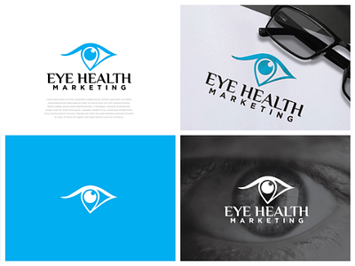 Eye Health Marketing Logo brand brand identity branding eye eye logo eyes icon logo logo design logo for marketing logo marketing logos marketing minimalist minimalist logo optic
