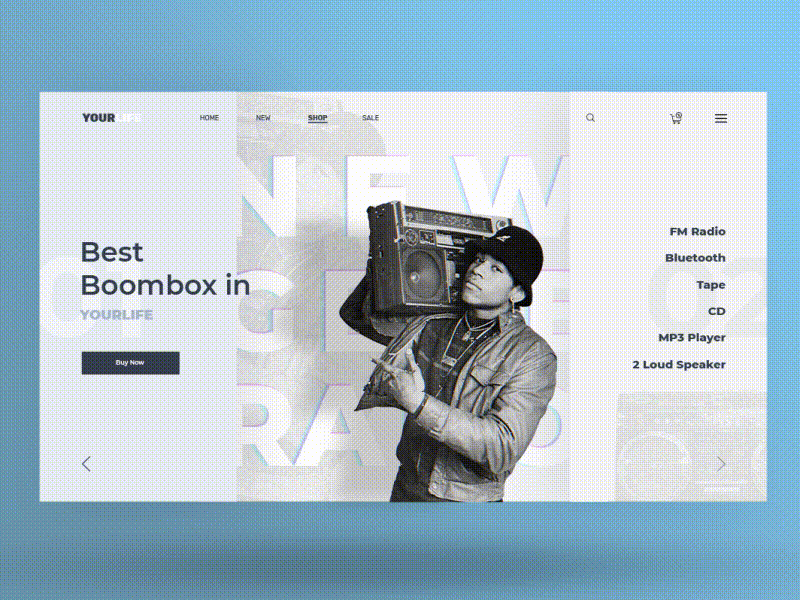 Boombox concept by Viktor Stavinskyi on Dribbble