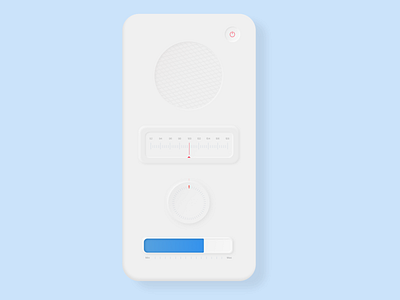 Neomorphic Radio material design neomorphism plain radio ui uidesign white app whitespace