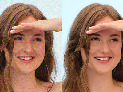 Retouching Portrait Image care