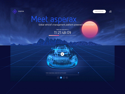 Asperax landing blockchain blockchain cryptocurrency cryptocurrency ico landing page vehicle