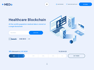 Medo Landing blockchain blockchain cryptocurrency crypto cryptocoin cryptocurrency health healthcare ico medo