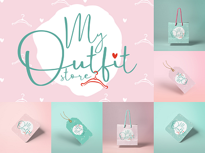 My Outfit Store design fashion fashion brand figma hanger illustrator logo love mode outfit store
