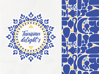 Tunisian Delights branding colorful colors delight design design art food food illustration illustration illustrator logo pattern pattern design tunisia