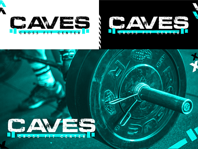 " CAVES " cross fit logo branding crossfit design logo sports vector
