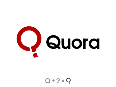 Quora Logo Redesigned combination logo logo design logo redesign q question question mark quora rebrand red redesign