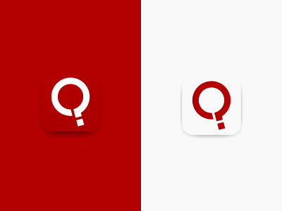 The New Quora app app icon app icons icon icons logo logo design q question mark red redesign