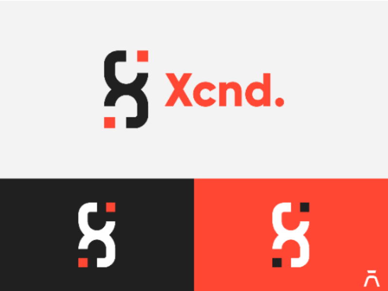Xcnd. Logo Design geometric logo geometric x letter x identity brand identity branding brand hourglass logo hourglass logo design logo