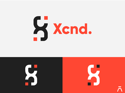 Xcnd. Logo Design brand brand identity branding geometric geometric logo hourglass hourglass logo identity logo logo design x x letter