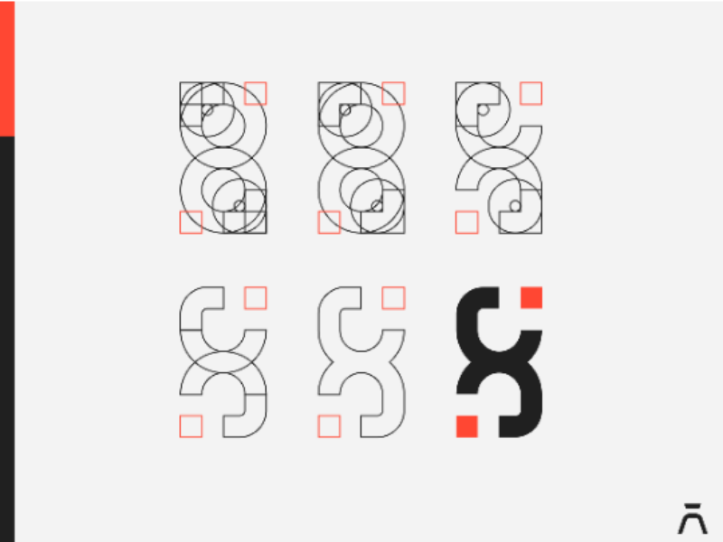 Xcnd. Logo Construction x letter x logo design logo identity hourglass logo hourglass geometric logo geometric branding brand identity brand