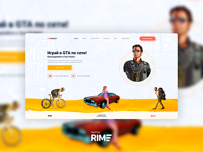 GTA Project Concept design dribbble games gta hello dribble logo rime rimeart rimeartov rimelovepie samp sample