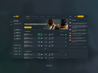 BetsHub - design of the bookmaker