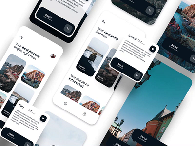 Travel app animated app app design application iceland italy mobile mobile app design mobile design mobile ui motion motion design travel travel app traveling ui uiux ux uxui video