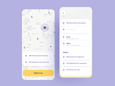 Taxi app redesign