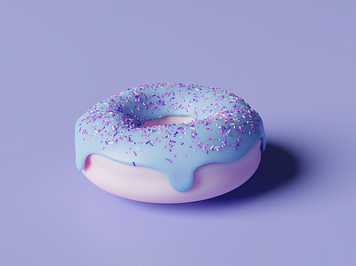 3D Donut 3d 3dart 3ddesign 3dfood 3dillustration 3dmodeling 3dvisualization donut food illustration