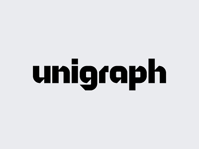 Unigraph branding flat logo logotype mark minimal symbol type typeface typogaphy