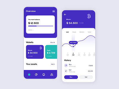 Crypto wallet app design application clean crypto layout light minimal simple tamplate ui ux uxdesign wallet