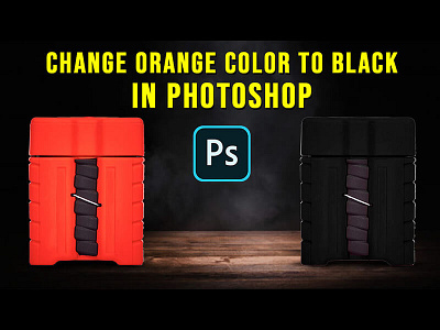 Change Orange Color to Black in Photoshop | Photoshop Tutorial 2 branding design graphic