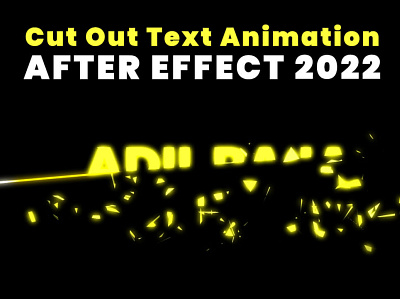 Cut Out Text Animation - After Effect 2022 animation motion graphics