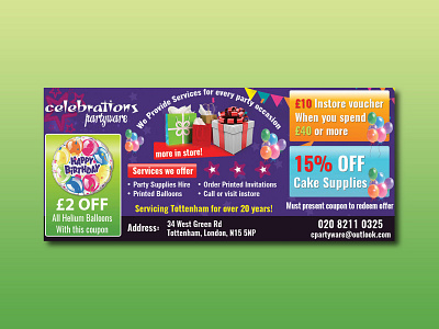 Celebrations Partyware design graphic