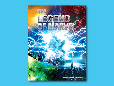 The Legend of Marvel banner broucher design flyer flyer designs graphic