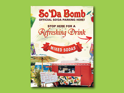 Soda Bomb Refreshing Drinks broucher design flyer flyer designs graphic