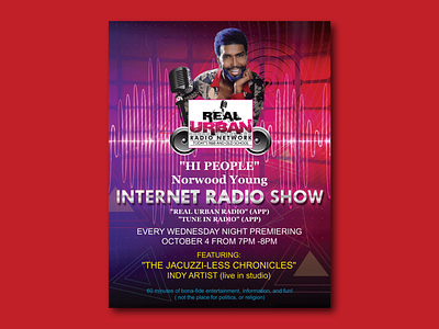 Real Urban Radio Network broucher design flyer flyer designs graphic