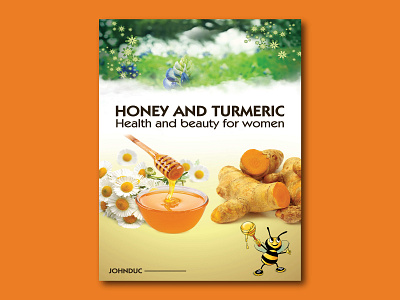 Honey and Turmeric broucher design flyer flyer designs graphic