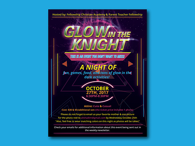 Glow In The Night broucher design flyer flyer designs graphic