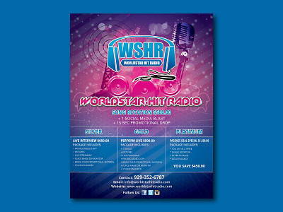 World Star Hit Radio broucher design flyer flyer designs graphic