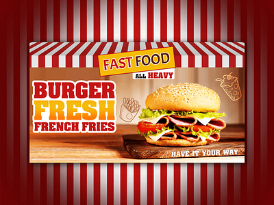 Fast Food banner banner ads design graphic