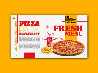 Pizza Park Restaurant banner banner ads design graphic