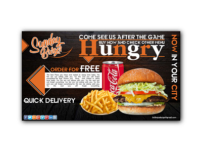 Sunday Burger banner banner ads design graphic