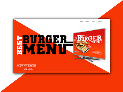 Burger Menu banner banner ads design graphic