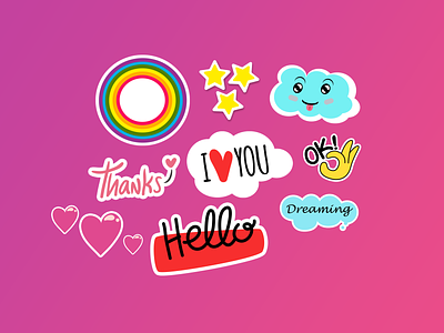 Stickers Collections design graphic stickers stickers collections