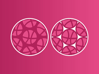 Dribbble Coasters Styles design graphic