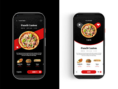 Fast Food App design graphic mobile mobile app mobile app design