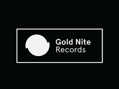 Gold Nite Records - logo black and white logo logo design minimal music music label music record techno techno music