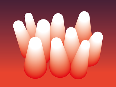 Graphic experiment - piruli 3d abstract experiment experimental gradient gradients mouth piruli